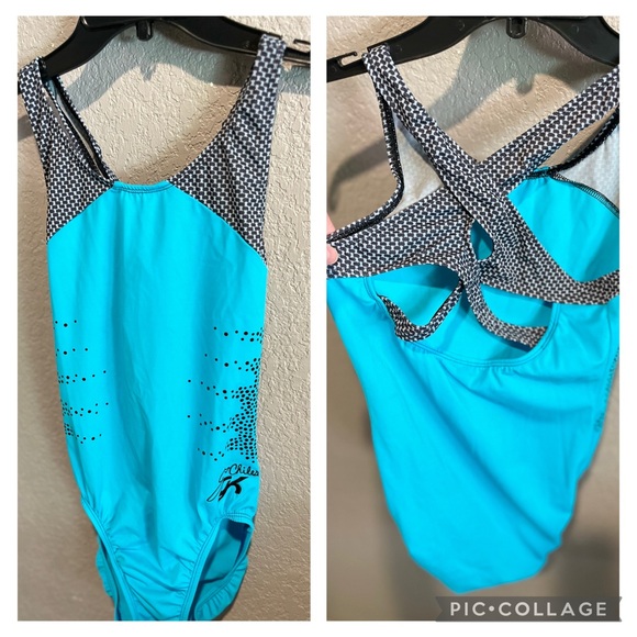 Blue and Black GK Chiles gymnastics Leo - Picture 1 of 1